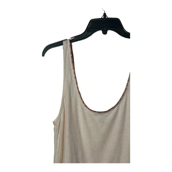 1619. FREE PEOPLE INTIMATELY SLEEVELESS TANK TOP SIZE SMALL EMBROIDERED TRIM - Picture 8 of 10